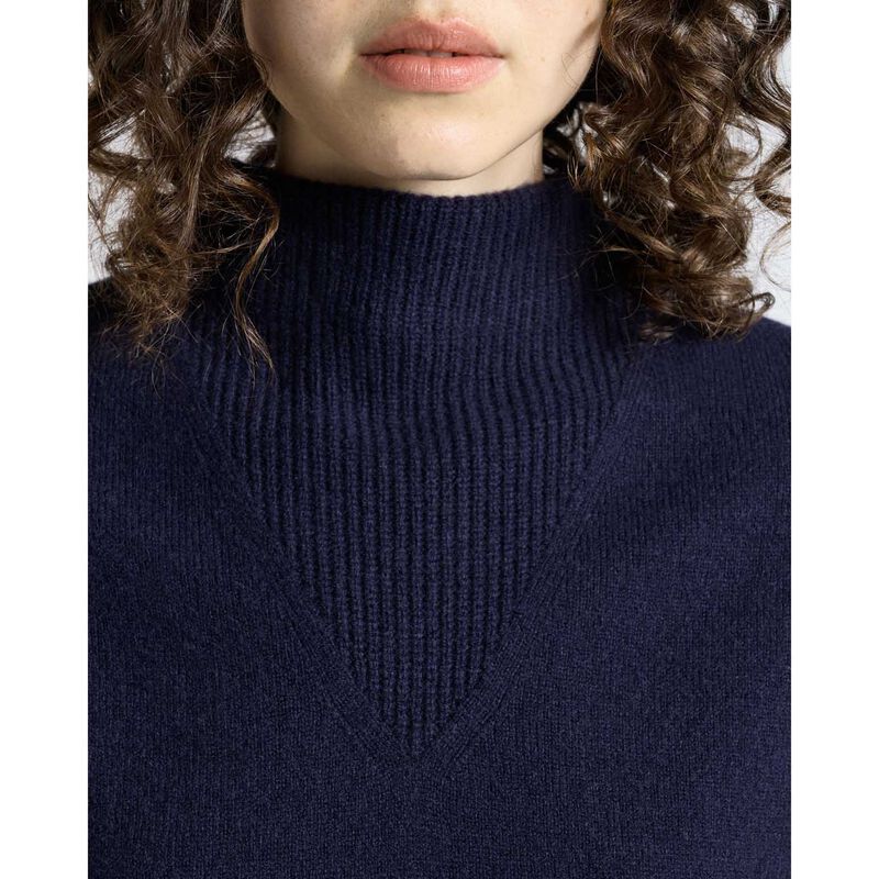 Cue Ink Wool Turtle Neck Cap Sleeve Knit image number 2